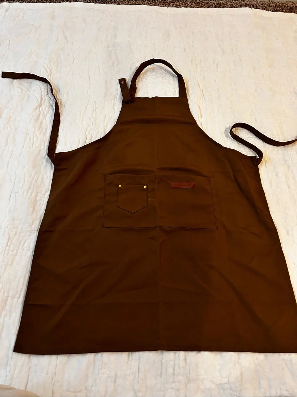 Amazon Brown Utility Apron with Front Pockets